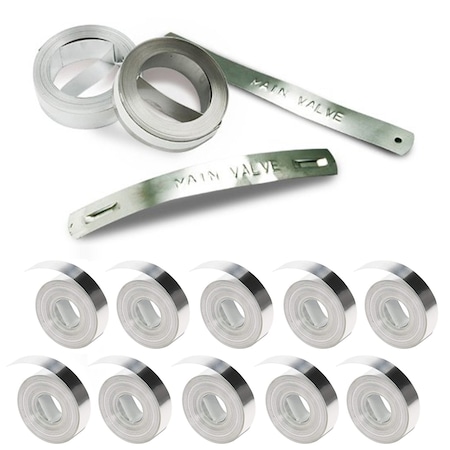Dymo DYMO Stainless Steel Non-Adhesive Label- 1/2" x 21ft- Case of 10 LM-DY-RM1011-SSL-10PK